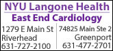 NYU Langone Health East End Cardiology Sponsorship Banner